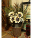 Laelfe 7pcs White Sunflowers Artificial Long Stem 4