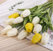 Ahxhwka 30 Pcs Real-Touch Artificial Tulip Flowers Home Wedding Party Decor 3