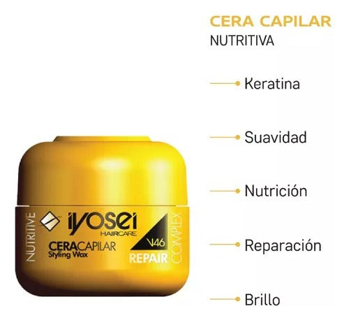 Iyosei Cera Capilar Repair Nutritiva X 50g - Kit X 12 U 2