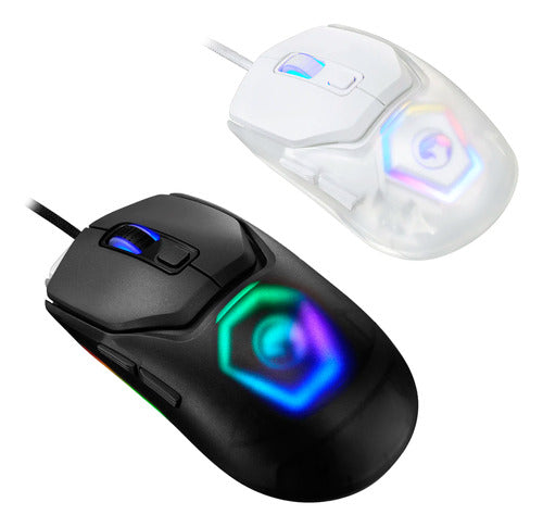 Marvo Gaming Mouse 12000DPI RGB with Interchangeable Grips - Fit Lite 1