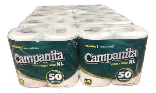Campanita XL Toilet Paper Bulk Pack 40 Rolls 50m Double Ply 8