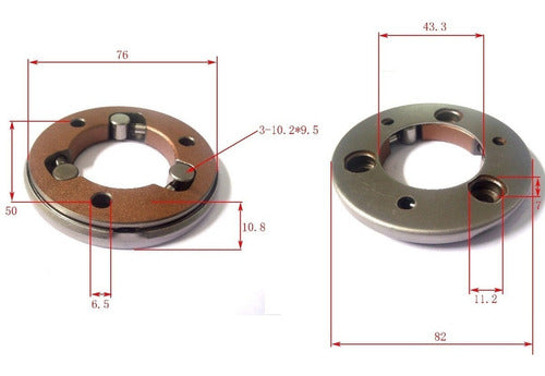 W Standard Starter Bendix Kit for Yamaha New Crypton W Std 1