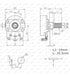 TWN Potentiometer B250k 250000 Ohms 250K Linear (24mm) Pack of 20 2