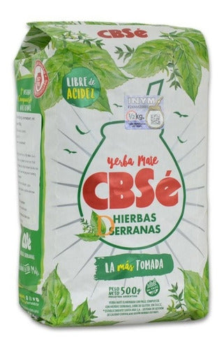 Yerba Mate Cbsé Hierbas Serranas 500 Grs Pack of 8 Units 0