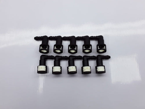 Conector Acople Rapido Clip Combustib Nafta 5/16 Kit Por 10 5