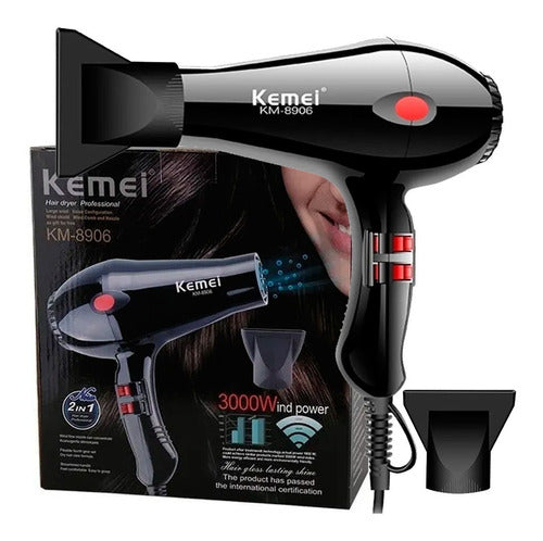 Kemei Professional Hair Dryer and Flat Iron Kit 1