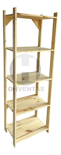 Pine Towel Rail Library 60 Smooth Books Wooden Shelf 1