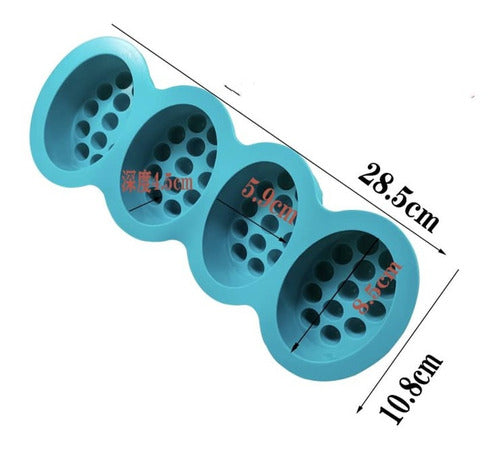 Molde En Silicona Para Jabones Artesanales Modelo Masajeador 1