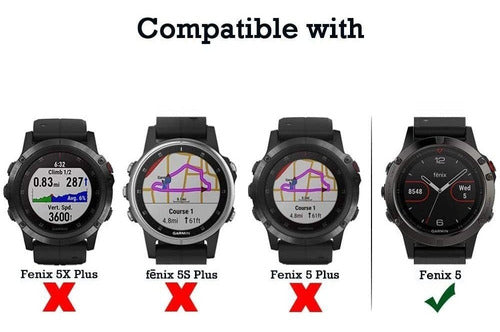 Diruite Tempered Glass for Garmin Fenix 5 (4 Units) 1