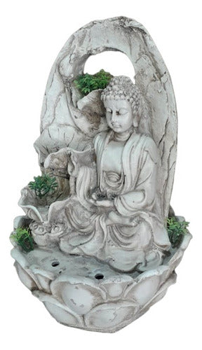 Buddha Water Fountain Leaves Home Decor Garden 0