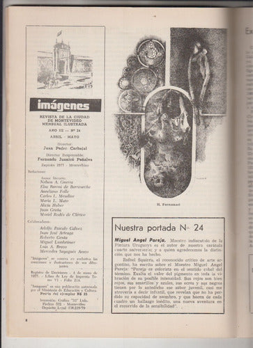 1981 Arte Tapa De Miguel Angel Pareja Revista Imagenes Nº 24 1