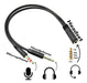 Premium Audio Adapter Cable Mini Plug Female to Dual Male 6