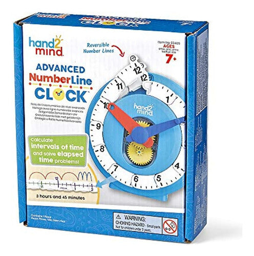 Hand2mind Advanced Numberline Reloj Para Niños Que Aprenden 0