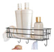 Black Metallic Bathroom Organizer 27.5x10x10 cm 0