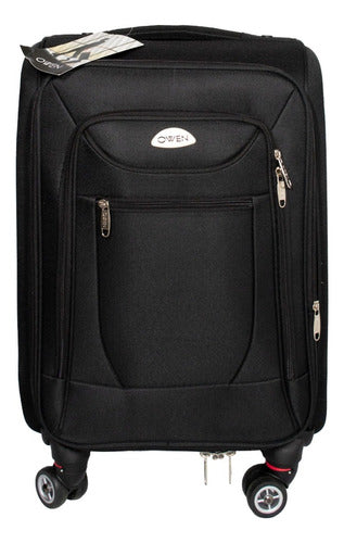 Owen Medium 24" Travel Suitcase 4 Double Spinner Wheels 360° 7