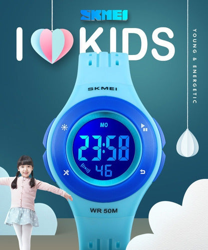 Skmei Digital Waterproof Sports Watch for Kids with Light - Model 1455 2