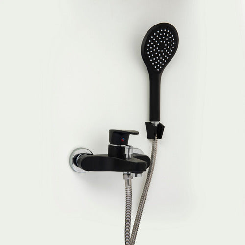Monocontrol Shower with Black Abs Mozart Transfer 1