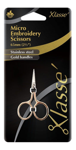 Embroidery Scissors 60 mm Gold | Klassé 1