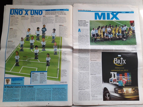 Revista El Gráfico Diario Del Mundial Nº 21 Junio 1998 - Arg 3