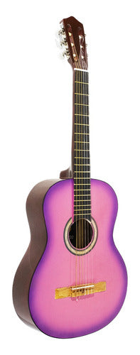 Ramallo Classical Creole Guitar Studio Pink + Gift Case 3