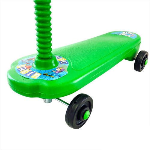Kids Plastic 4-Wheel Skateboard with Steel Axles 2