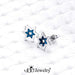 555Jewelry Stainless Steel David Star Earrings 3