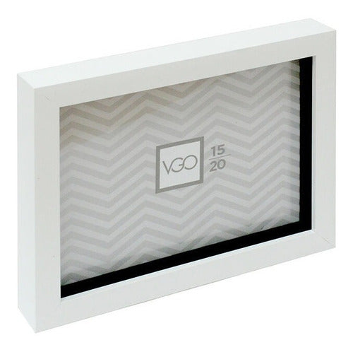 Rectangular White Trendy Box Photo Frame 2