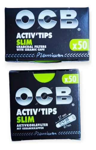 OCB Active Charcoal Filters X50 Slim OCB Units 0