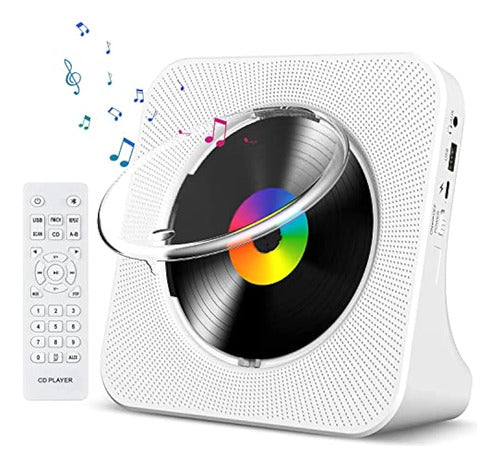 Gueray Cd Player Portable Bluetooth Desktop Cd Player 0