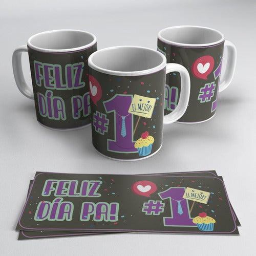 Father's Day Mug Design Templates Vectors + Gift 2