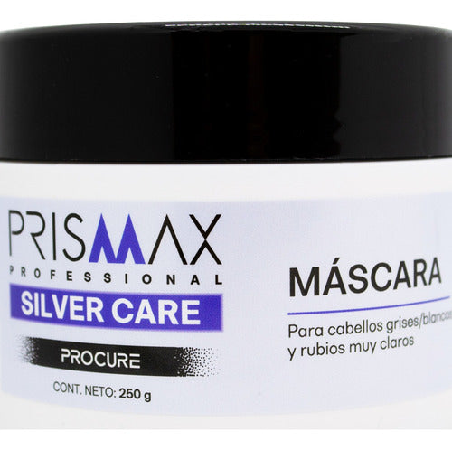 Prismax Silver Care Kit Shampoo + Toning Hair Mask - Small Size 4