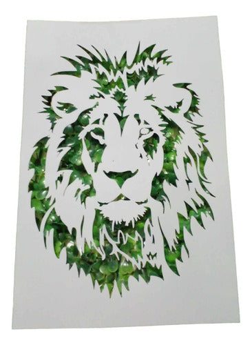 Stencil  Leon Y Tigre   Set 83 Leer Descripcion 0