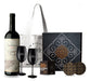 Saint Felicien Box Set Vino Malbec with Engraved Black Glasses 0