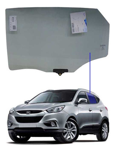 Vidro Porta Traseira Esquerda Hyundai Ix35 2010 A 2024 0