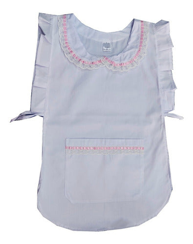 Girls' Primary School Apron Poncho Pinafore Chest Protector T6-16 0