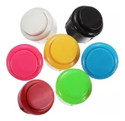 Arcade 30mm Push Button Assorted Colors 15