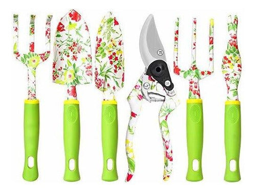 Vanow Garden Tool Set, 6 Pieces High-Quality Aluminum 0