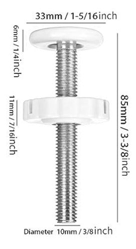 Adaptador Para Puerta De Bebé Calidaka M10, Paquete De 4 Var 1