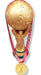 3deseos.ideas FIFA World Cup Trophy with Medal Qatar 2022 Real Size 3D Print 0