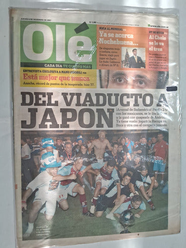 Olé. Arsenal Campeón. Lot of 4 Retro Newspapers 0