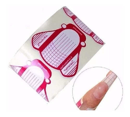 MI SOL Summer Roll of 500 Butterfly-Shaped Nail Forms for Acrylic and Gel Sculpted Nails 1