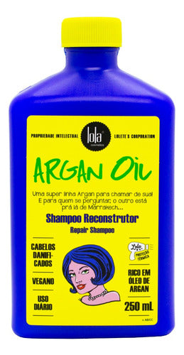 Lola Argan Oil Shampoo Reconstructor Reparador Pelo 250ml 6c 0