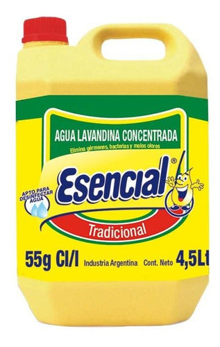 Esencial Pack X 36 Unid. Lavandina Tradicional 4,5 Lt 0