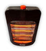 Infrared Electric Heater with 3 Quartz Heating Elements and Safety Features 1