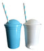 Milkshake Cups Souvenirs with Colorful Straws X 40 Units 1
