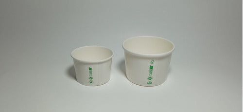 Vaso,pote S/tapa, Ideal Helado 120ml (2 Bochas De Helado)x50 1