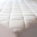 Abstract Quilted Mattress Pad - White Fitted 0