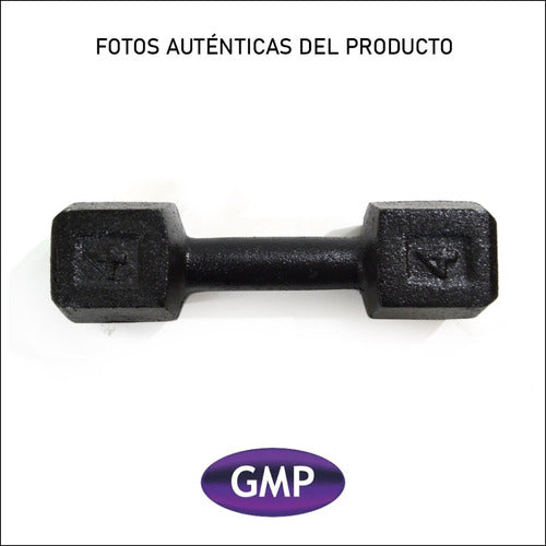 GMP Hexagonal Dumbbell Set - 4 Kg Pair - 2 U 3