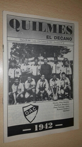 Historia Quilmes A.c. El Decano Fasciculo N°12 Diario El Sol 0