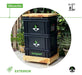 Kompost® Urban Wooden Balcony Home Compost 40L B+T F 1